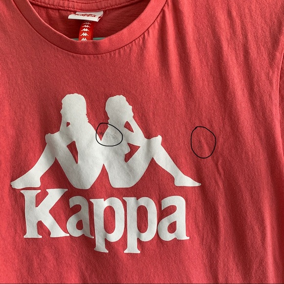 unisex salmon kappa tee - Picture 3 of 3